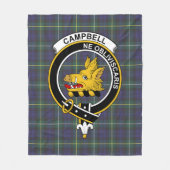 Clan Campbell Argyll Modern Tartan Fleece Deken (Voorkant)
