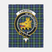 Clan Campbell Argyll Oude Tartan Plaid Fleece Deken (Voorkant)