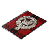 Clan Campbell Crest & Armaddie Tartan Notitieboek (Linkerzijde)