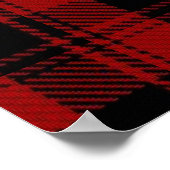Clan Campbell Crest & Armaddie Tartan Poster (Hoek)
