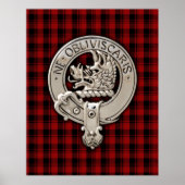 Clan Campbell Crest & Armaddie Tartan Poster (Voorkant)