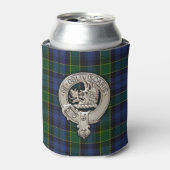 Clan Campbell Crest & Breadalbane Tartan Blikjeskoeler (Blikje Voorkant)