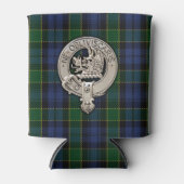 Clan Campbell Crest & Breadalbane Tartan Blikjeskoeler (Voorkant)