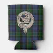 Clan Campbell Crest & Breadalbane Tartan Blikjeskoeler (Achterkant)