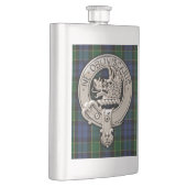 Clan Campbell Crest & Breadalbane Tartan Flacon (Rechts)