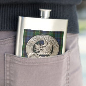 Clan Campbell Crest & Breadalbane Tartan Flacon (Voorbeeld)