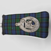 Clan Campbell Crest & Breadalbane Tartan Golfheadcover (Voorkant)