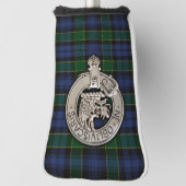 Clan Campbell Crest & Breadalbane Tartan Golfheadcover (Draai 90)