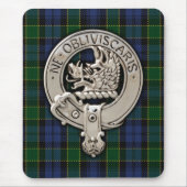 Clan Campbell Crest & Breadalbane Tartan Muismat (Voorkant)