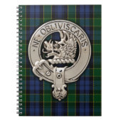 Clan Campbell Crest & Breadalbane Tartan Notitieboek (Voorkant)