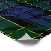 Clan Campbell Crest & Breadalbane Tartan Poster (Hoek)