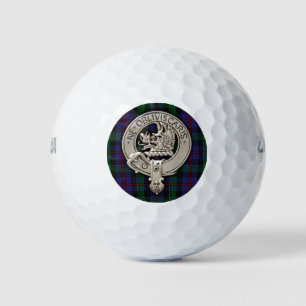Clan Campbell Crest & Cawdor Tartan Golfballen