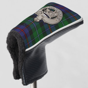 Clan Campbell Crest & Cawdor Tartan Golfheadcover