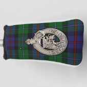 Clan Campbell Crest & Cawdor Tartan Golfheadcover (Voorkant)
