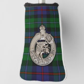 Clan Campbell Crest & Cawdor Tartan Golfheadcover (Draai 90)