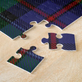 Clan Campbell Crest & Cawdor Tartan Legpuzzel (Zijkant)