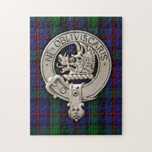 Clan Campbell Crest & Cawdor Tartan Legpuzzel