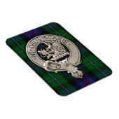 Clan Campbell Crest & Cawdor Tartan Magneet (Rechterzijde)