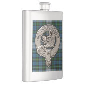 Clan Campbell Crest & Dress Tartan Flacon (Rechts)