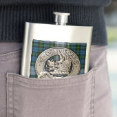 Clan Campbell Crest & Dress Tartan Flacon (Voorbeeld)
