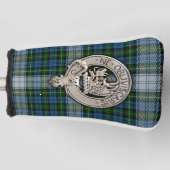 Clan Campbell Crest & Dress Tartan Golfheadcover (Voorkant)