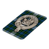 Clan Campbell Crest & Dress Tartan Magneet (Linkerzijde)