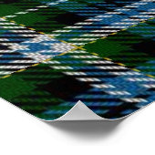 Clan Campbell Crest & Dress Tartan Poster (Hoek)