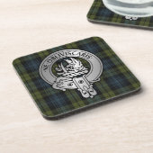 Clan Campbell Crest & Tartan Bier Onderzetter (Linkerzijde)