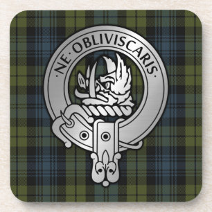 Clan Campbell Crest & Tartan Bier Onderzetter