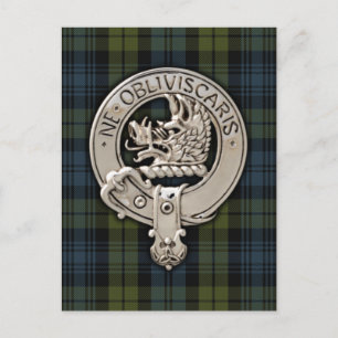 Clan Campbell Crest & Tartan Briefkaart