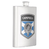 Clan Campbell Crest & Tartan Flacon (Rechts)