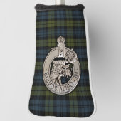 Clan Campbell Crest & Tartan Golfheadcover (Draai 90)