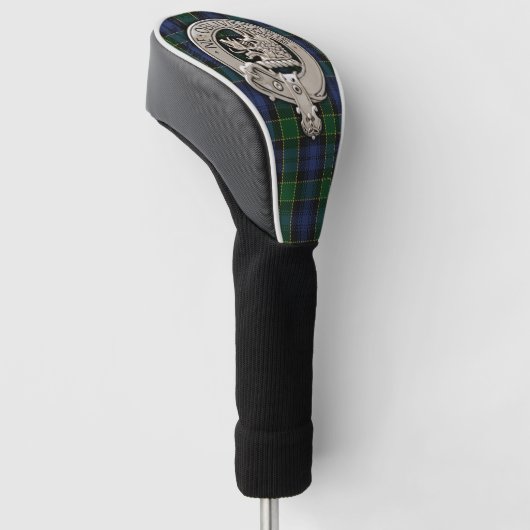 Clan Campbell Crest & Tartan Golfheadcover (Schuin)