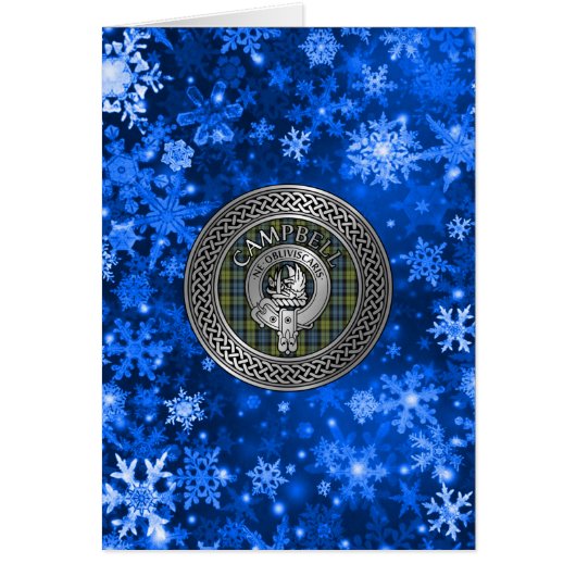 Clan Campbell Crest & Tartan Knot (Voorkant)