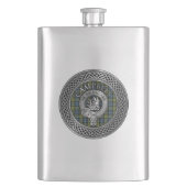 Clan Campbell Crest & Tartan Knot Flask Flacon (Voorkant)