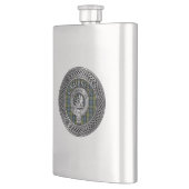 Clan Campbell Crest & Tartan Knot Flask Flacon (Links)