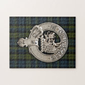 Clan Campbell Crest & Tartan Legpuzzel (Horizontaal)
