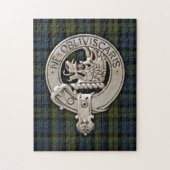Clan Campbell Crest & Tartan Legpuzzel (Verticaal)