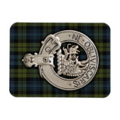 Clan Campbell Crest & Tartan Magneet (Horizontaal)