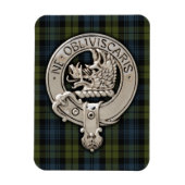 Clan Campbell Crest & Tartan Magneet (Verticaal)