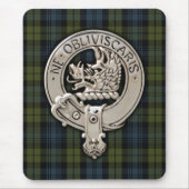 Clan Campbell Crest & Tartan Muismat (Voorkant)