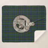 Clan Campbell Crest & Tartan Sherpa Deken (Voorkant (horizontaal))