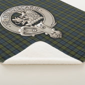 Clan Campbell Crest & Tartan Sherpa Deken (3/4)