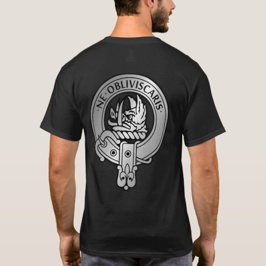Clan Campbell Crest & Tartan T-shirt (Achterkant)