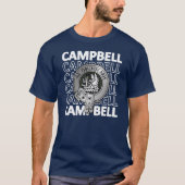 Clan Campbell Crest & Tartan T-shirt (Voorkant)