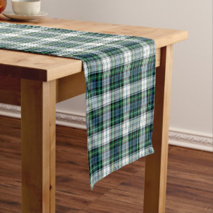 Clan Campbell Dress Tartan Green Pset Patroon Korte Tafelloper