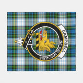 Clan Campbell Dress Tartan Pset Fleece Deken (Voorkant (Horizontaal))
