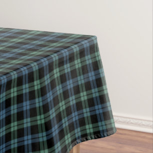 Clan Campbell Light Blue en Green Scottish Tartan Tafelkleed