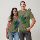 Clan Campbell Loudoun Tartan Map & Crest T-shirt (Unisex)
