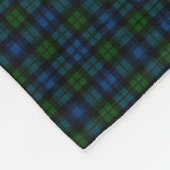 Clan Campbell Militaire Tartan Fleece Deken (Hoek)